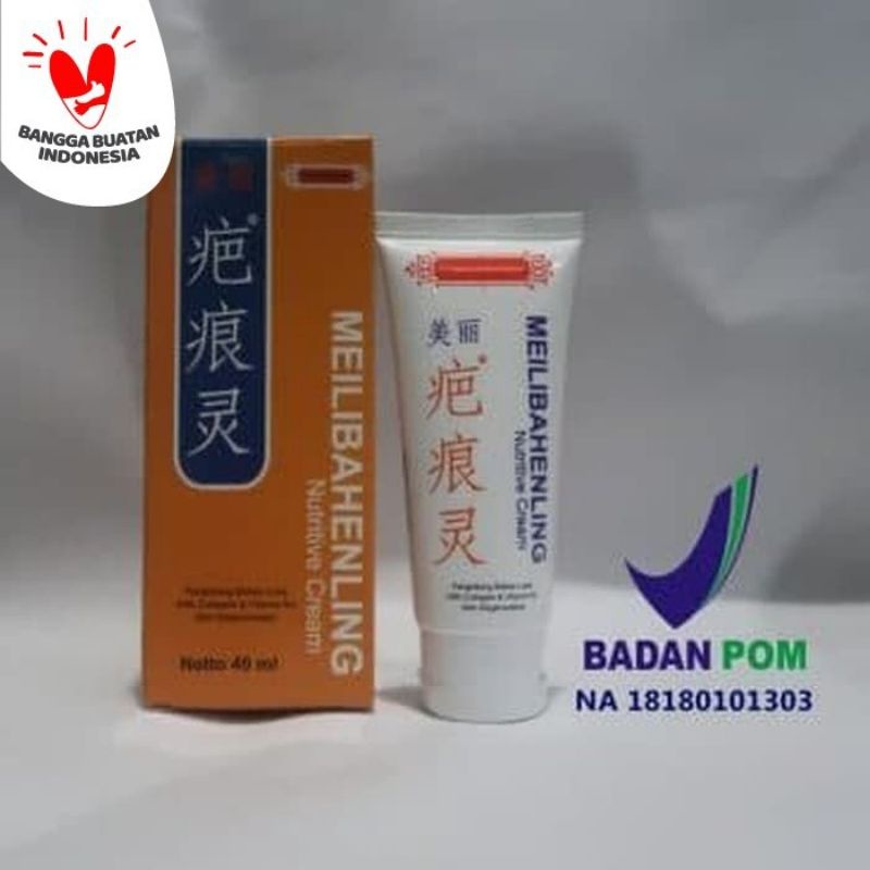 (BPOM) Penghilang bekas luka MEILIBAHENLING NUTRITIVE CREAM ORIGINAL - PENGHILANG BEKAS LUKA