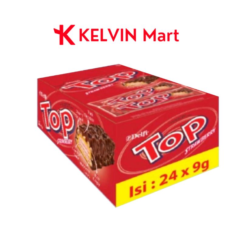 

Delfi Top Chocolate Wafer Top Strawberry Pck 9g x 24 pcs | Kelvin Mart