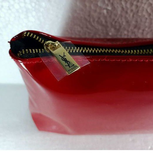 OriginaL Pouch Medium Vinyl Red YSL Beaute Murah