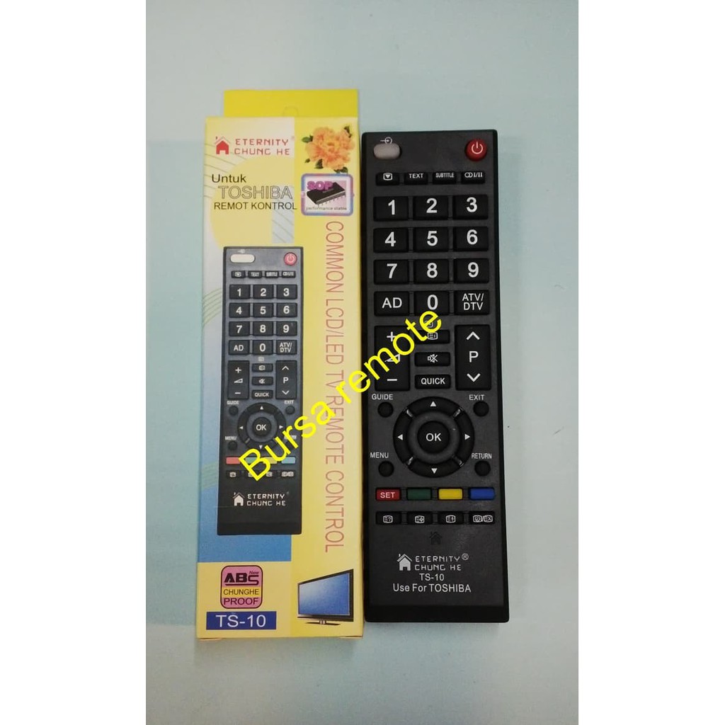 Remot / REMOTE MULTI TV LCD LED TOSHIBA Chung He TS- 10