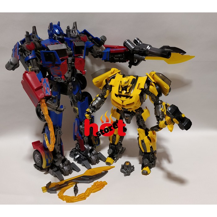 BC-01 + BC-02 Optimus Prime + Bumblebee Transformers Blue Circus