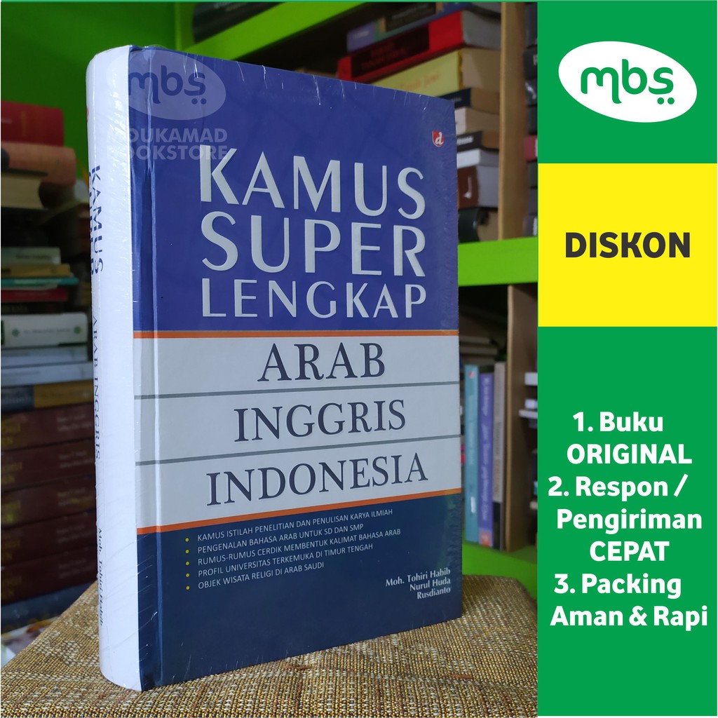 Buku Kamus Super Lengkap Arab Inggris Indonesia Shopee Indonesia