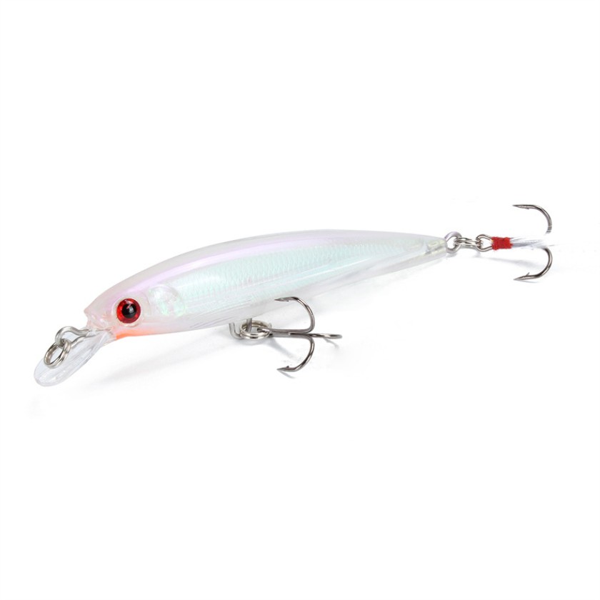 1Pcs Minnow Umpan Pancing Fishing Lure Hard Bait Bentuk Ikan Imitasi Panjang 9cm Berat 7.2g 10 Warna