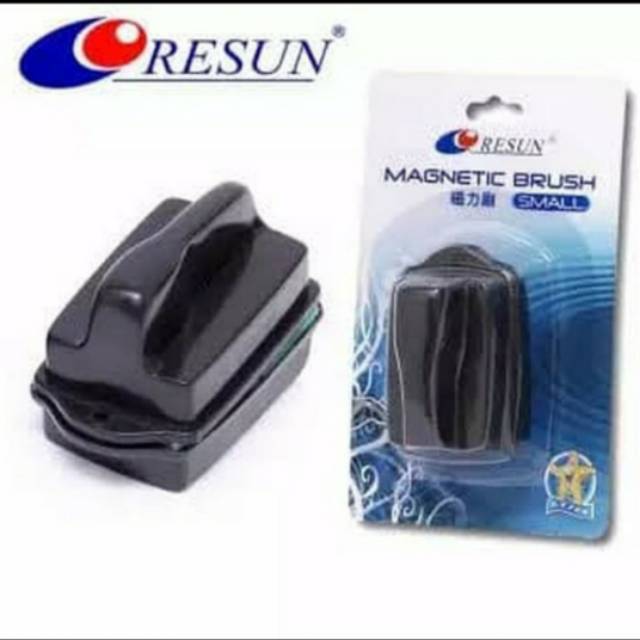 magnet pembersih kaca aquarium aquascape magnetic brush resun small S