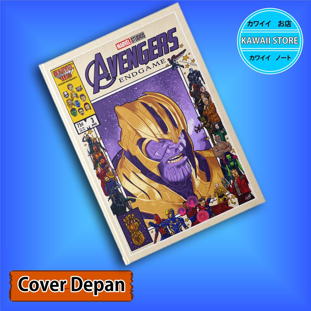 

Notebook / Pocket book Hard Cover Film Marvel Avengers THANOS uk A5 & A6 / Notes Book