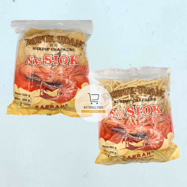 Kerupuk Udang Ny. Siok Oval / Stik