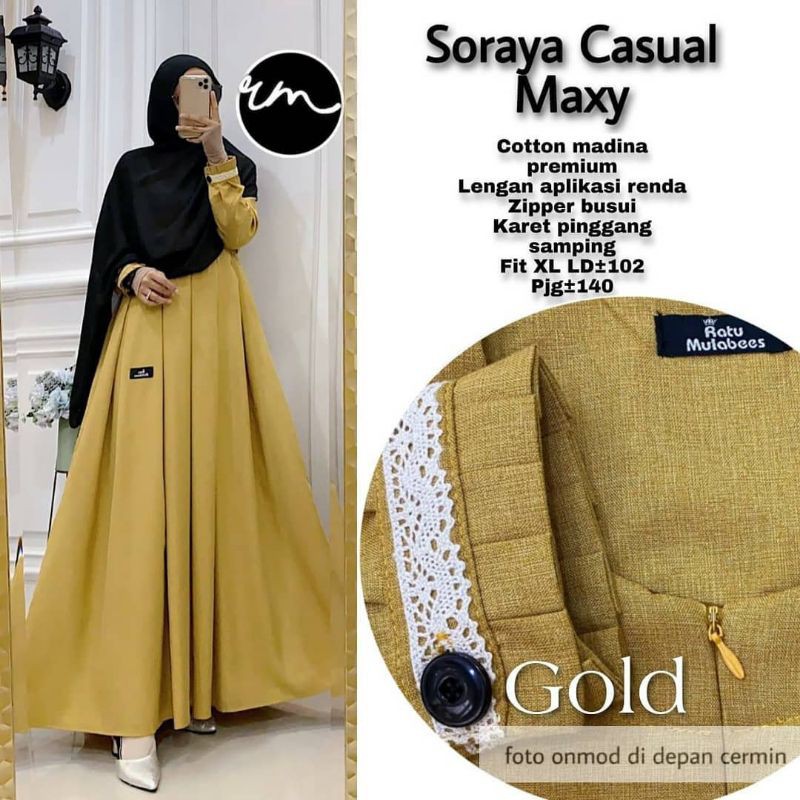 SORAYA CASUAL MAXY RATU ORI GAMIS KATUN