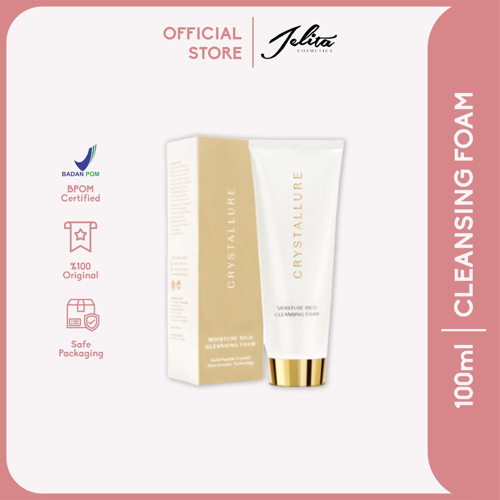 Wardah Crystallure Moisture Rich Cleansing Foam