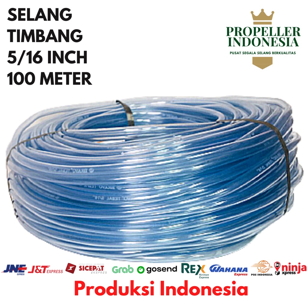 Selang Air Bening 5/16 Selang Waterpas 0.5mm 100 Meter Selang Timbang