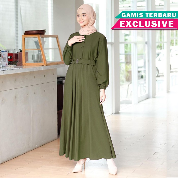 GAMIS RINJANI KAIMA MOSCREPE PREMIUM