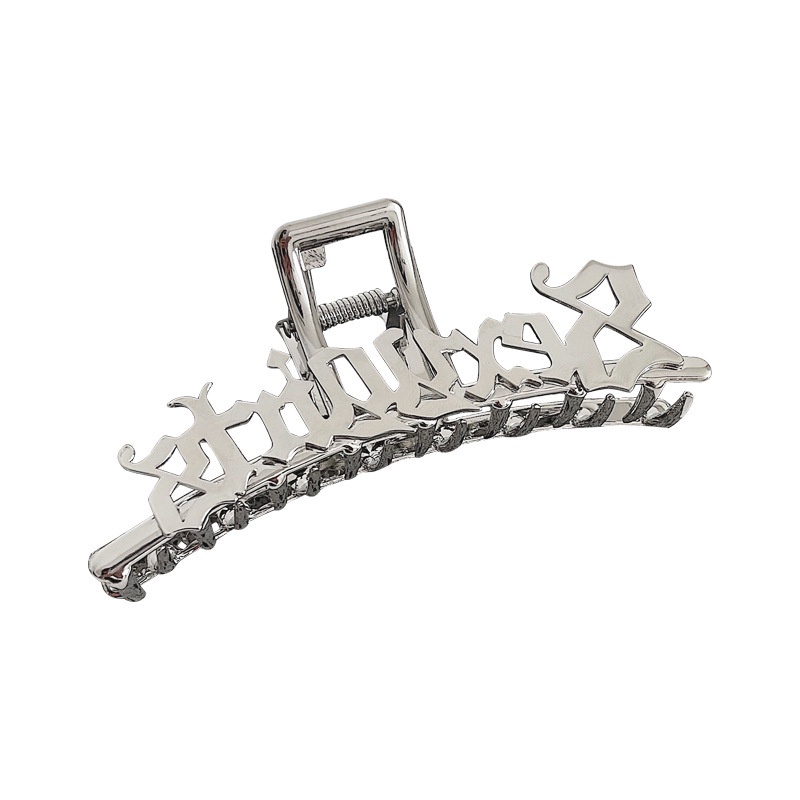 Metal Silver Letter Clip Accessories Trendy Korean