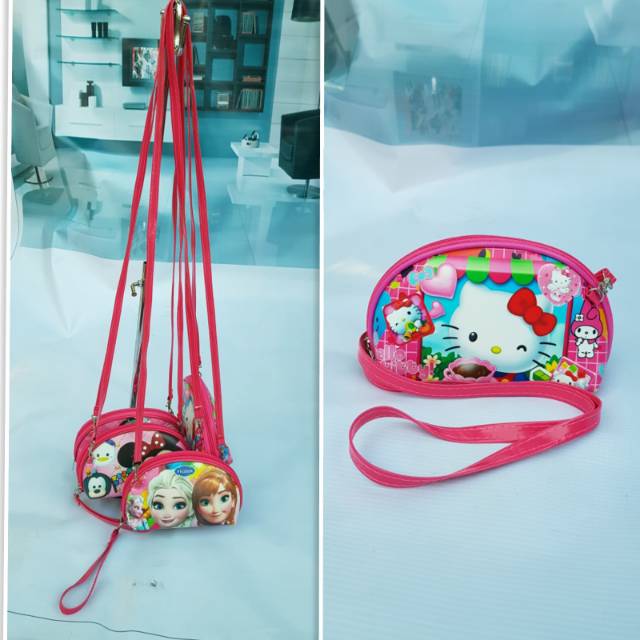 Tas lebaran/TAS SELEMPANG/SLING BAG/TAS SLEMPANG/HELLO KITTY/FROZEN/TSUMTSUM