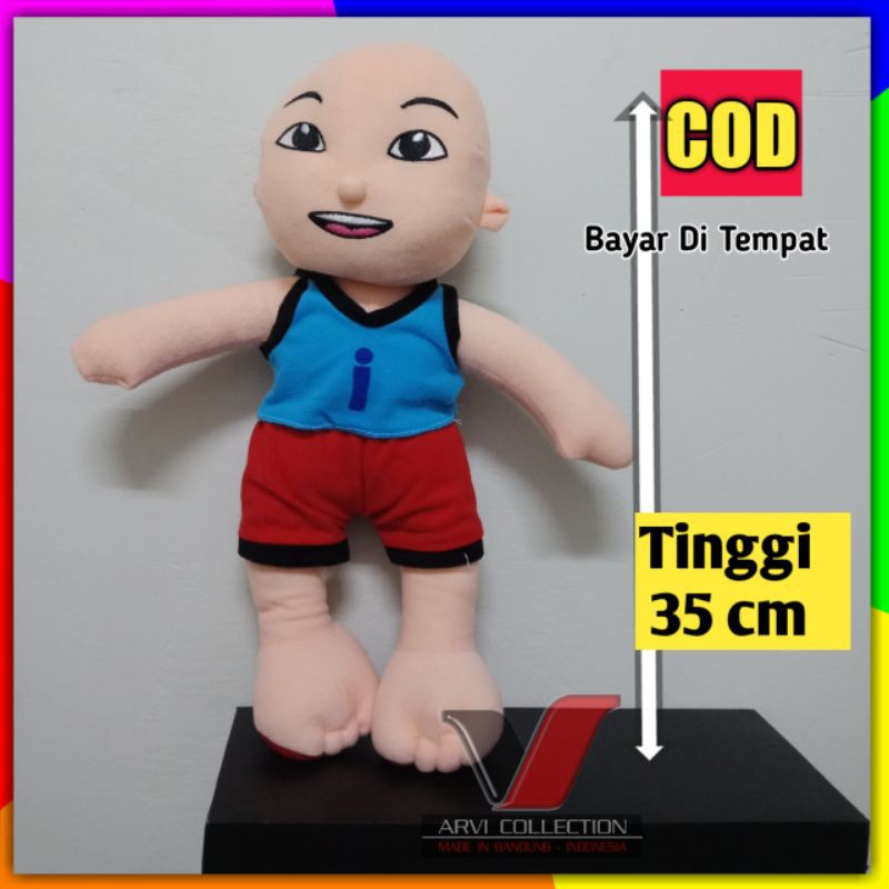 Boneka Upin Ipin tinggi 30cm bahan velboa dari toko boneka Boneka Upin Ipin tinggi 30cm bahan velboa dari toko boneka