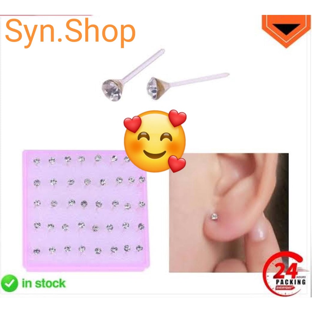 COD ANTING TUSUK WANITA ANTING TINDIK PLASTIK KOREA