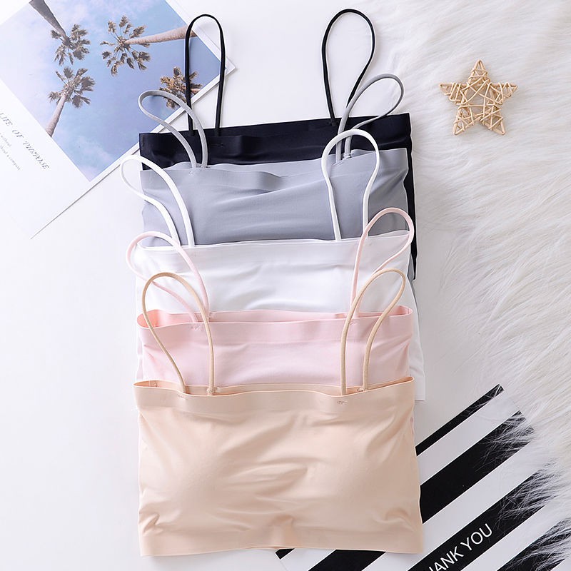 ❀ Chingu ❀ PW014 (Bahan Tipis) COD Bra Kain Wanita Seamless Tanpa Kawat BH Fashion Korea Sexy Import Murah Surabaya