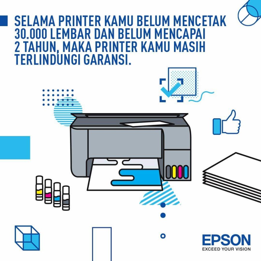 Printer Epson L3250 / Ink Tank / WIFI PRINT SCAN COPY / GANTI L3150