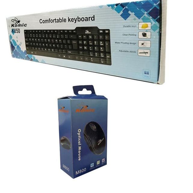 Ready Terheboh Paket Keyboard USB Komic K850 &amp; Mouse USB Komic M800