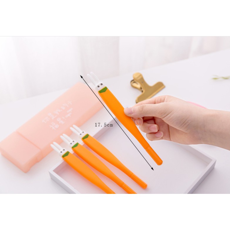 Bolpoin Bentuk WORTEL Sayur CARROT / Pulpen 0,38 mm Motif WORTEL CARROT Lucu / Ballpoint Wortel Imut