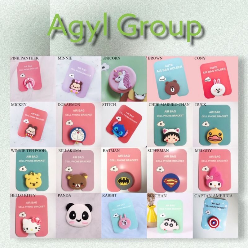 Pop Socket HP 3D Karakter Cartoon/ Pop Socket 3D