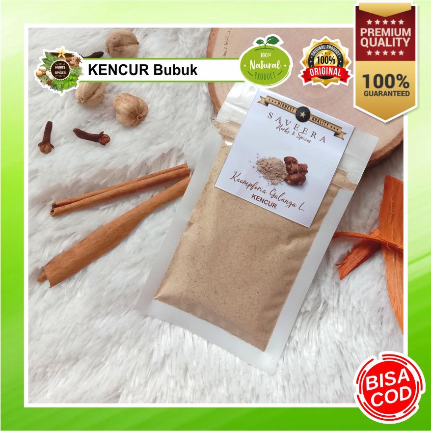 

KENCUR BUBUK MURNI / SERBUK KENCUR ORIGINAL uk. Sachet , 100% REMPAH JSR ASLI ALAMI