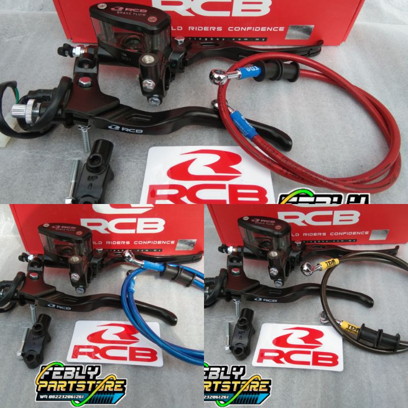 MASTER REM RCB OVAL 14MM SET HANDLE KOPLING RCB ORIGINAL E2 KABEL SLANG REM TDR 90CM DAN 76CM MASTER