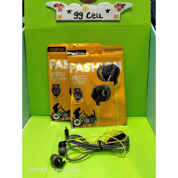 Hf handset handsfree earphone Realme Buds 2 plus original