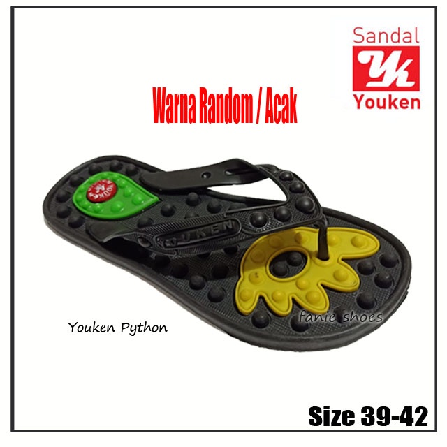 Youken Python 39-42 Sandal Kesehatan / Sandal Rematik / Sandal Rumah / Sandal Sehari-hari