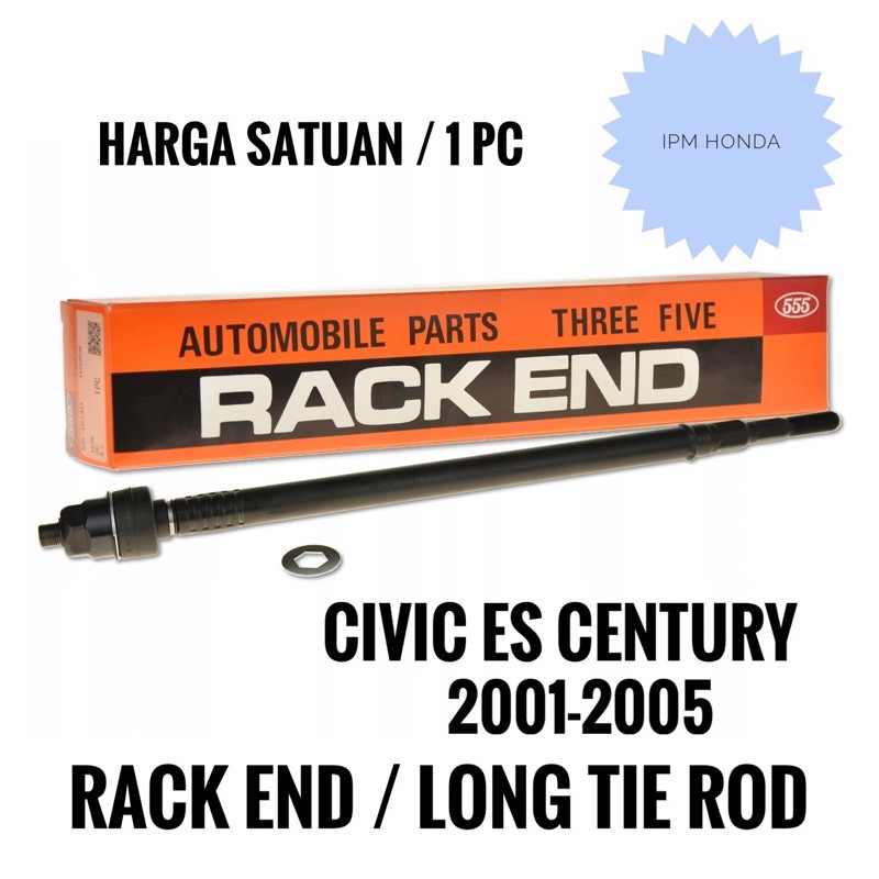 53521 S5A SR 6240 555 Japan Rack End Long Tie Rod Honda Civic ES VTIS Century 2001 2002 2003 2004 2005