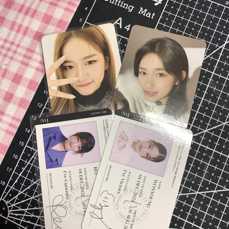PC PHOTOCARD ALBUM YUJIN LEESEO IDCARD REI WONYOUNG IVE