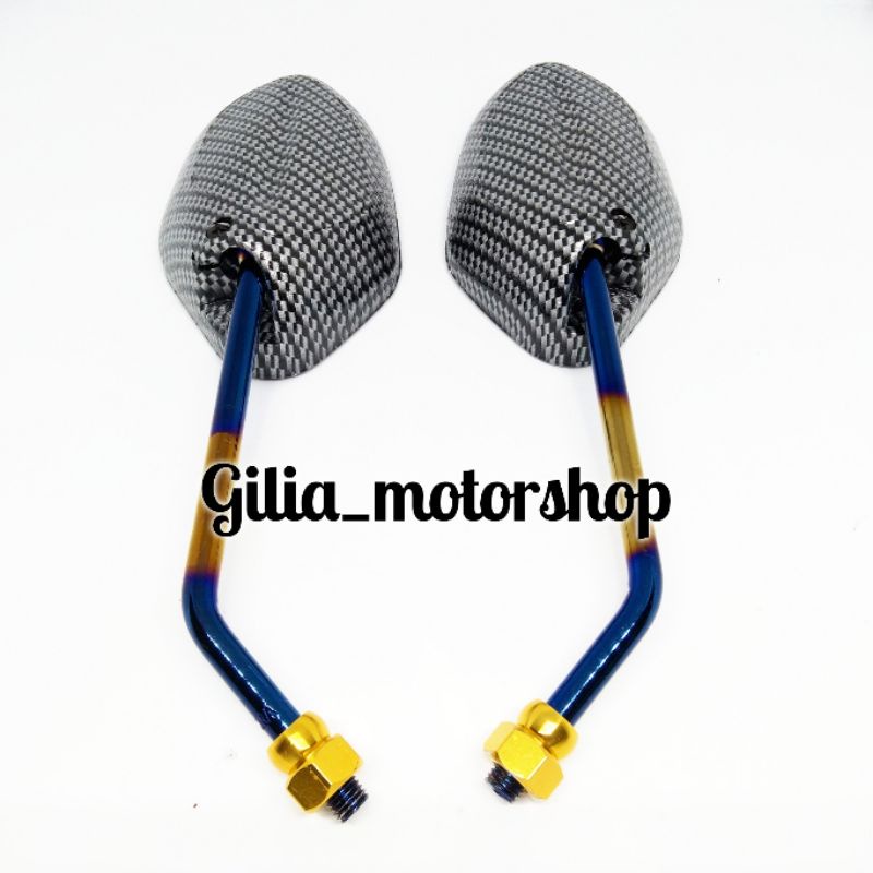 Spion Karbon Honda Twotone Beat Vario Spacy Supra Revo Spion Beat Karbon Semua Matic dan Bebek