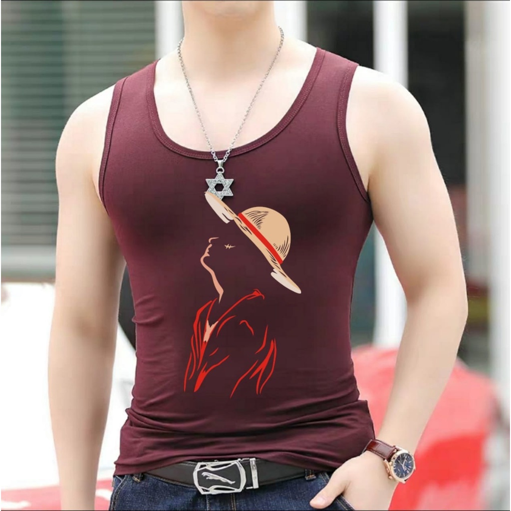 Bisa COD / Asgard777 - Singlet LUFFY TPI / kaos singlet / kaos santai