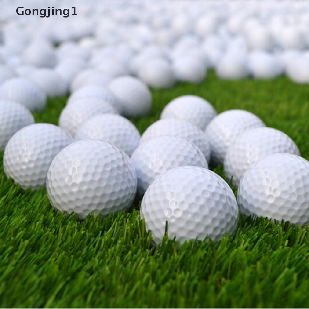 Gongjing 1pc Bola Golf Bahan Busa Pu Warna Putih Untuk Latihan Indooroutdoor