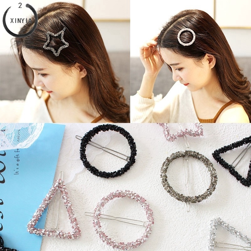  Jepit  Rambut  Model Diamond Geometri Korea  C3 Shopee  