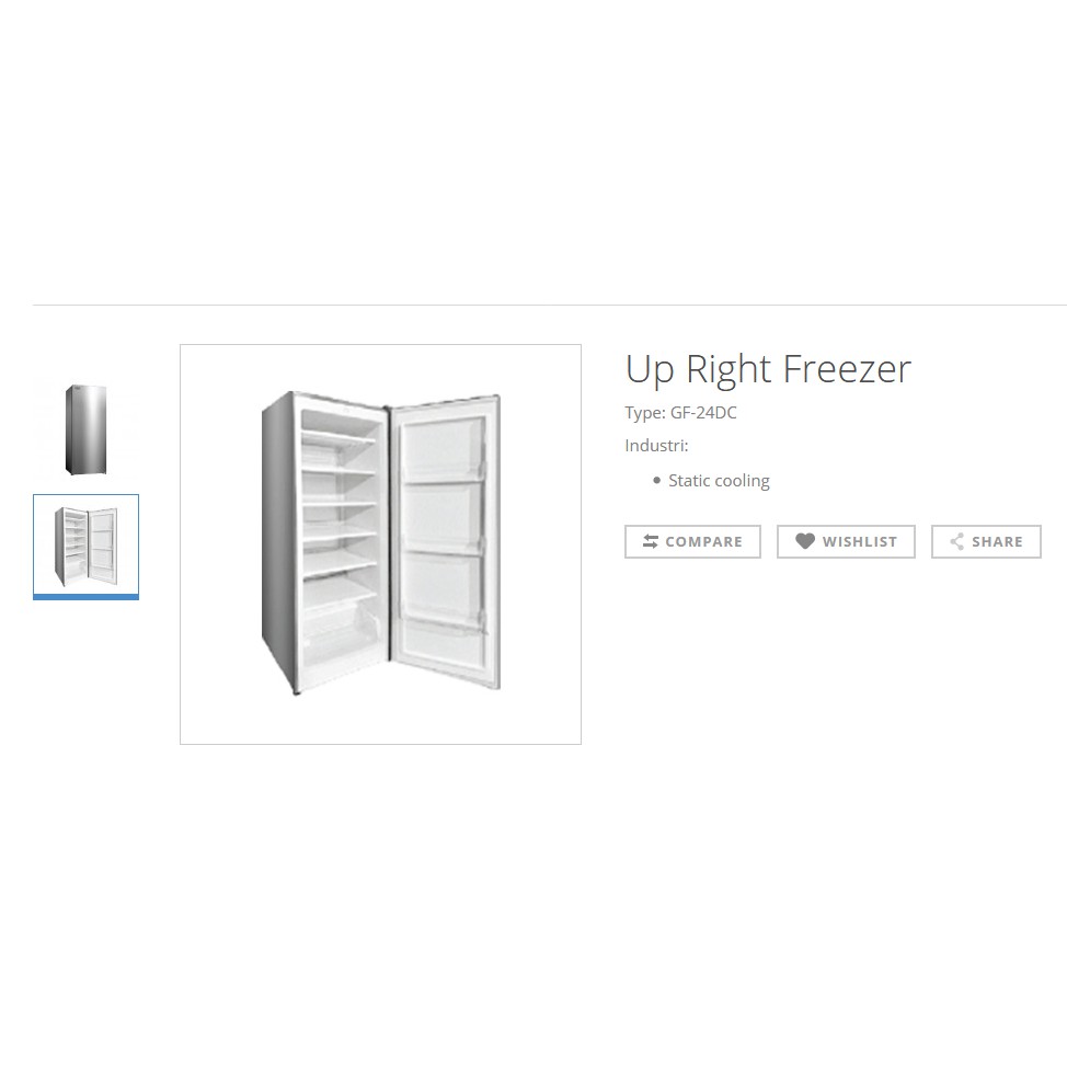 GEA FREEZER GF 24 DC GF-24 DC 6 RAK FREESER ES BATU ASI DLL