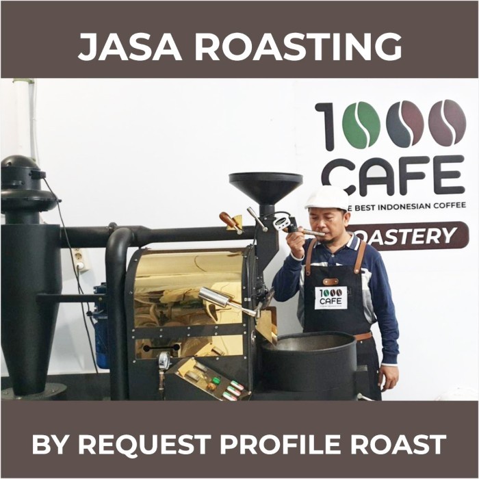 

Kopi-Biji- Jasa Roasting Green Beans Coffee Per 1 Kg - Giling Halus -Biji-Kopi 750 Minuman-Makanan-