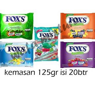 

[SuP3R Seller GS 22Ma3Ad] Permen Fox'S Fruit mint, Berries, Blossom, Fruit, Spring tea 125Gr parcel