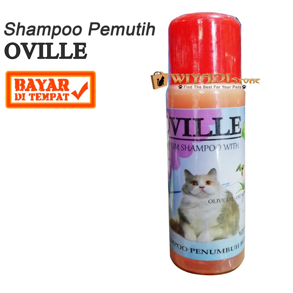 OVILLE 125ml Cat Shampoo Penumbuh Bulu Kucing dan sampo penghilang noda Aman