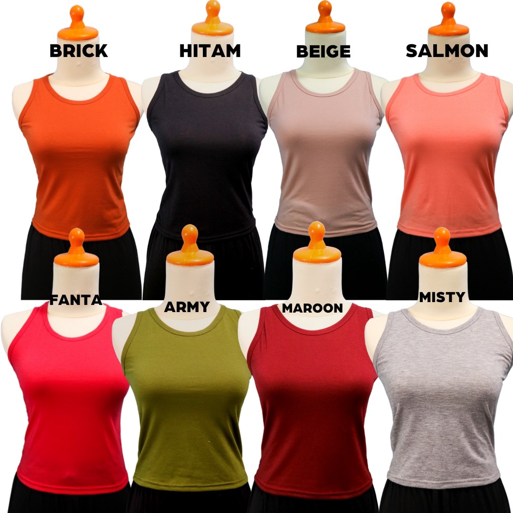 Tangtop Singlet Wanita / Singlet Premium Wanita /  Tangtop Wanita / Tanktop Polos / Singlet Wanita / Tank Top Tali Besar