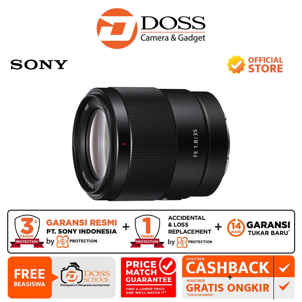 Sony FE 35mm F 1.8 / Lensa Sony 35mm