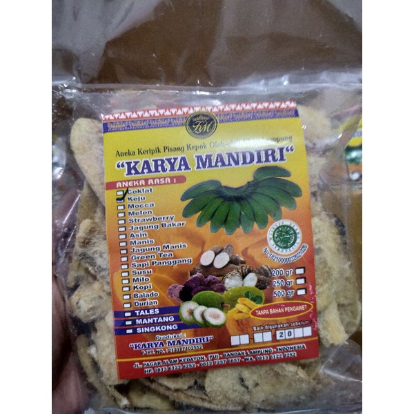 

Keripik pisang coklat khas Lampung