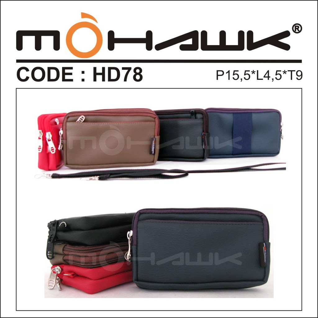 Dompet Pouch kamera digital/mirrorless/Harddisk/kunci/koin MOHAWK Code HD78