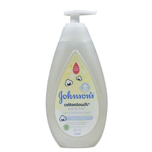 Johnson's Baby Bath Cottontouch Top to Toe Botol Pump 500ml