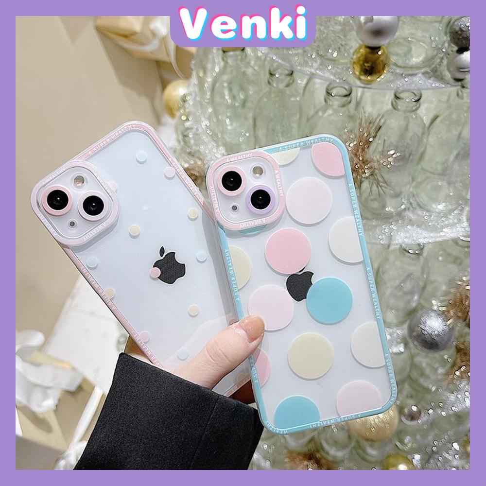 Soft Case Silikon Motif Polkadot Pink Untuk iPhone 13 Pro Max 12 Pro Max 11 7 Plus