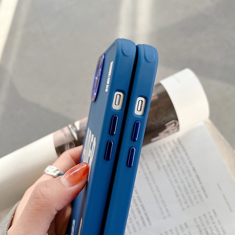 Soft case Pelindung Kamera Bahan TPU Warna Biru Untuk iphone 11 12 13 pro max x xs xr xsmax 7 8 plus