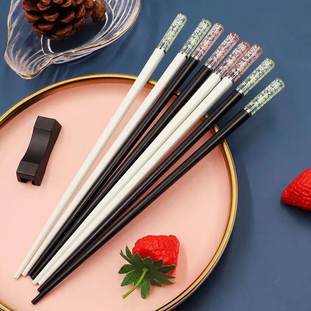 Top 5pasang Sumpit Jepang Reusable Tableware Chinese Cooking Anti-slip