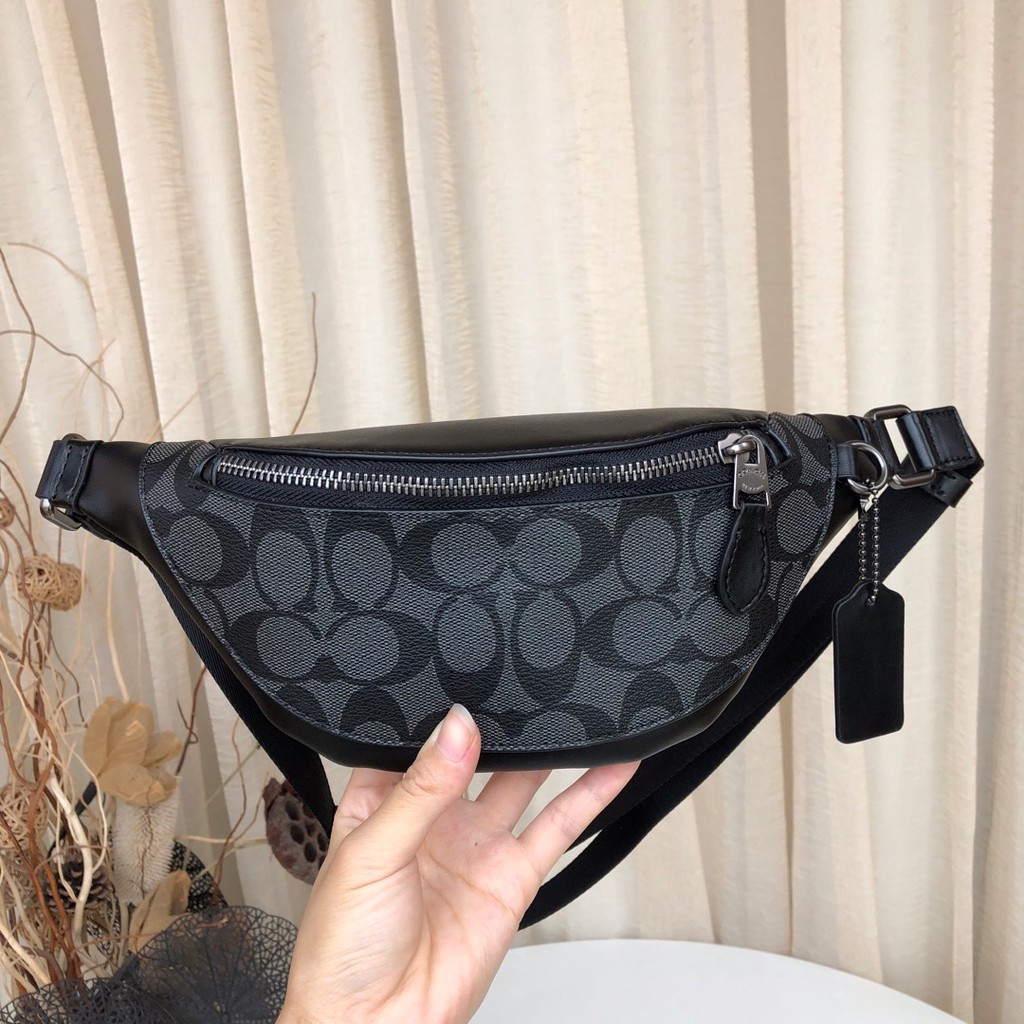 NO BOX 198-NBCHS984711/Coach original men's waist bag coach Mini waist bag.Tas pinggang.