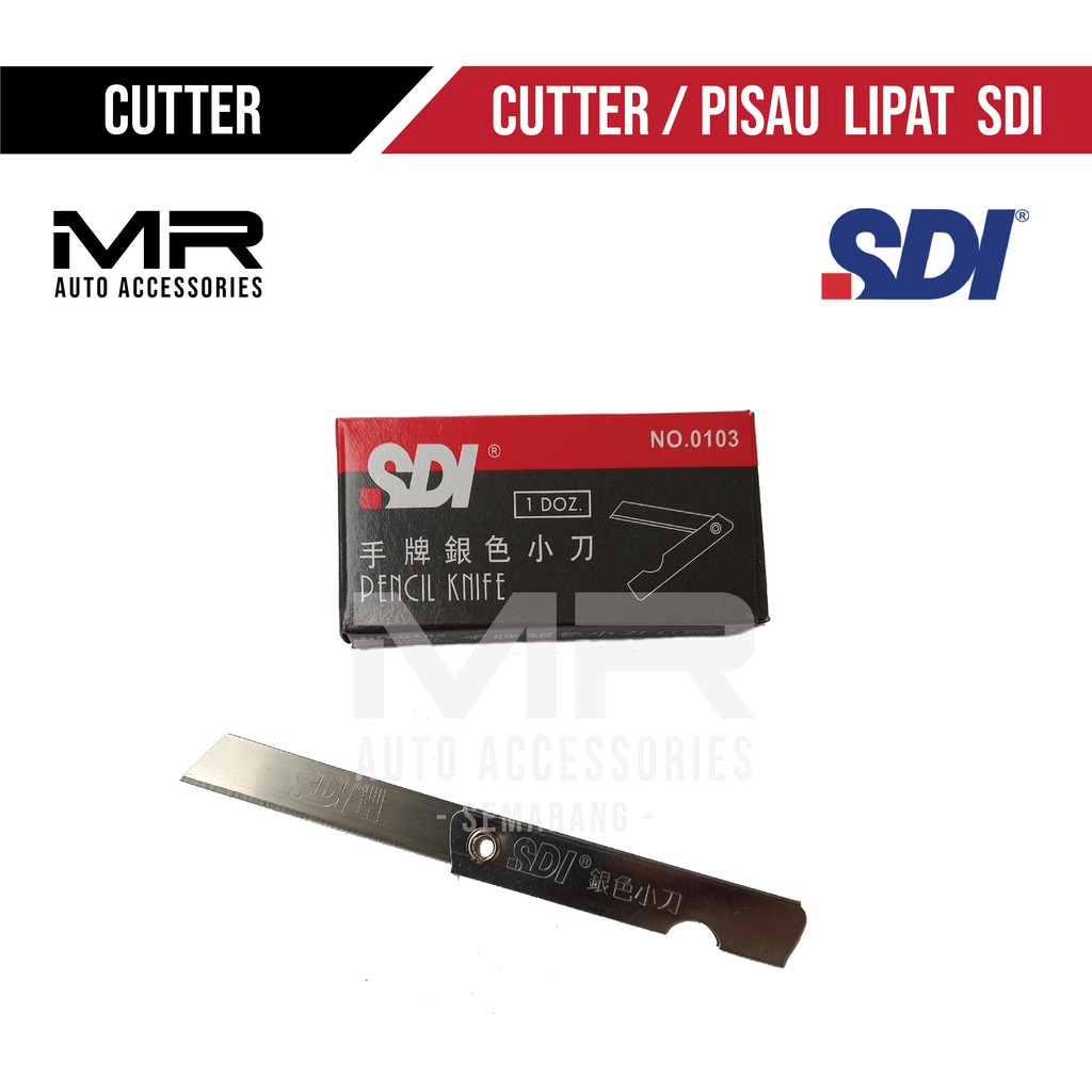

Pisau Lipat / Cutter Lipat / Silet Lipat / Pencil Knife SDI - 1pcs