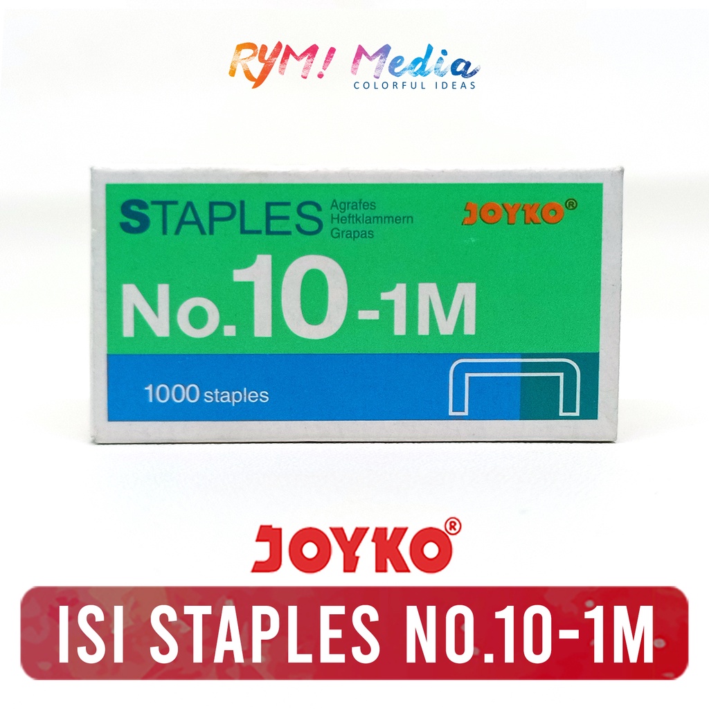 

JOYKO Isi Staples Kecil No 10 - Refill Steples Stapler 1 box isi 1000