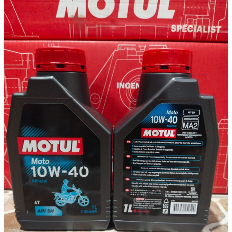 motul moto 4tax mineral 1 liter  sae 10-40 100% original for all motor