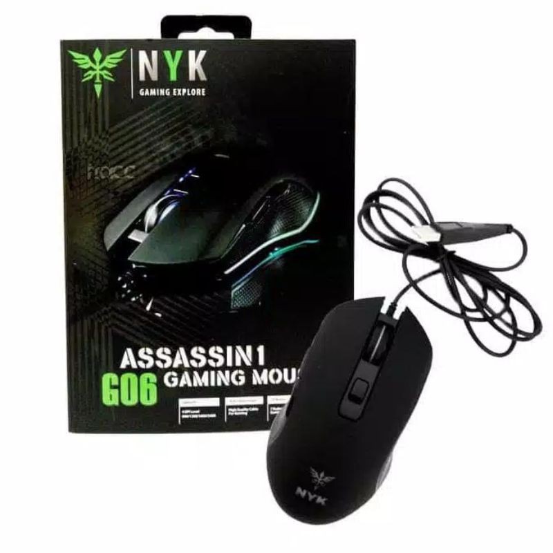 NYK Mouse gaming Assassin 1 G-06 dan G-07 Led Lightning